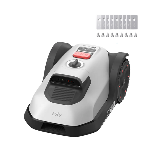 eufy Robot tondeuse C15 Solo (sans Garage) + Boîte de lames de rechange eufy