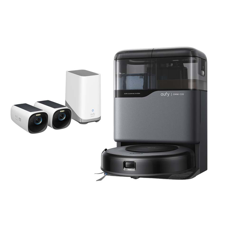 eufy Robot aspirateur Omni C20 +eufyCam S330 (eufyCam 3)