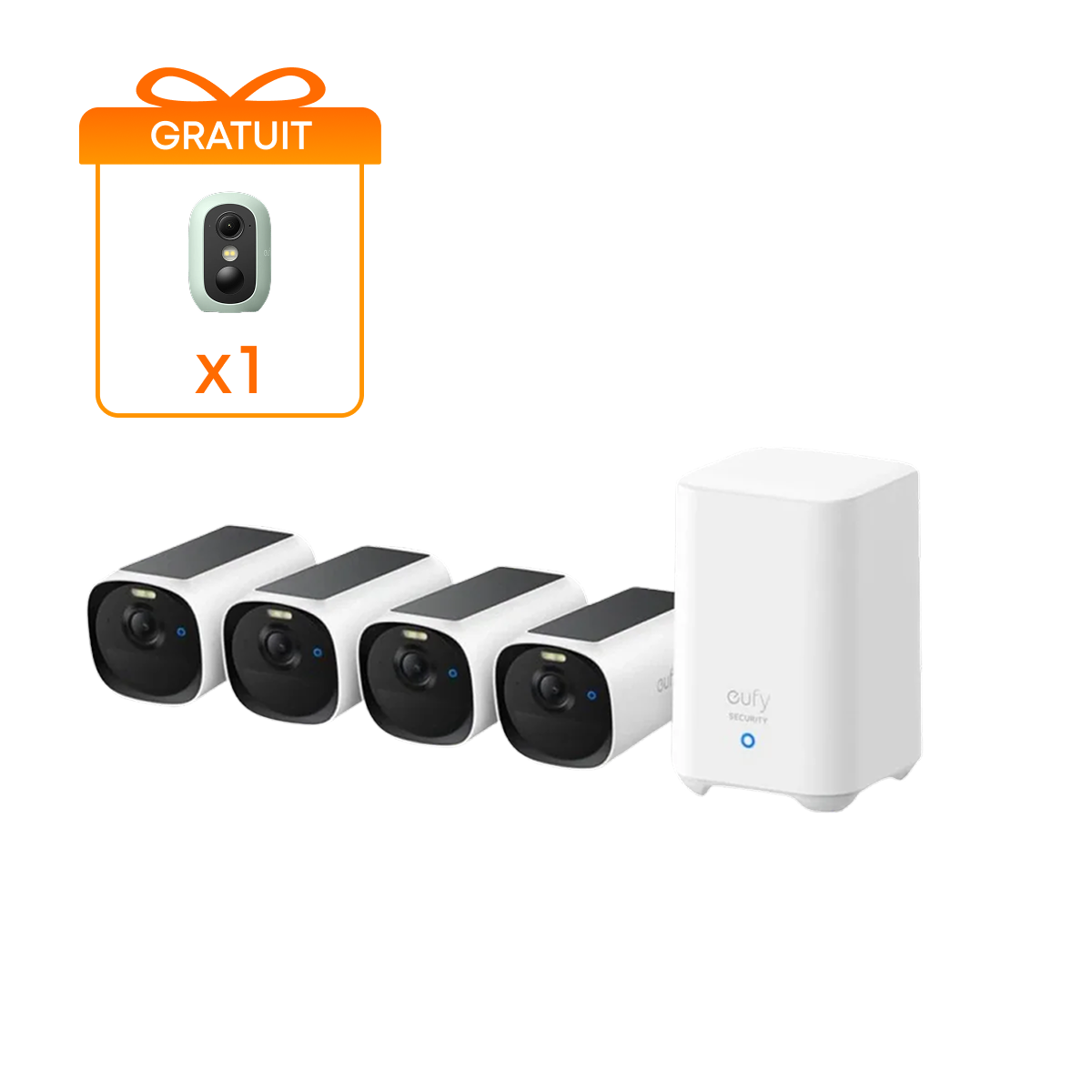 eufy Security Kit de 4 cámaras eufyCam E40 (HomeBase 2)