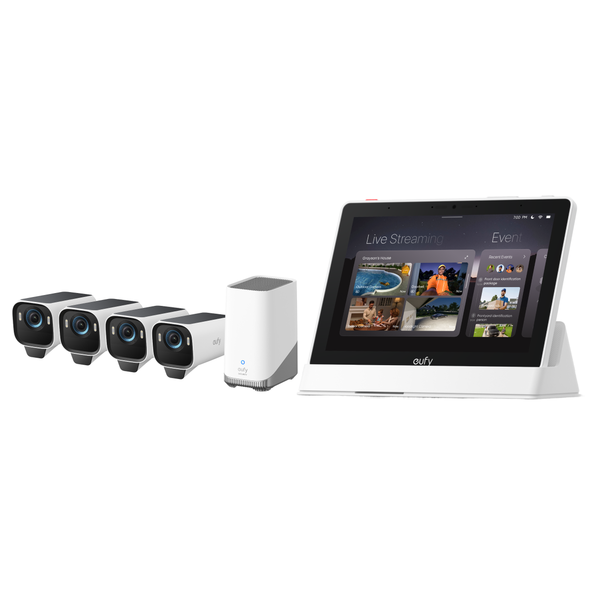 eufy Smart Display + Kit de 4 caméras eufyCam S3 Pro