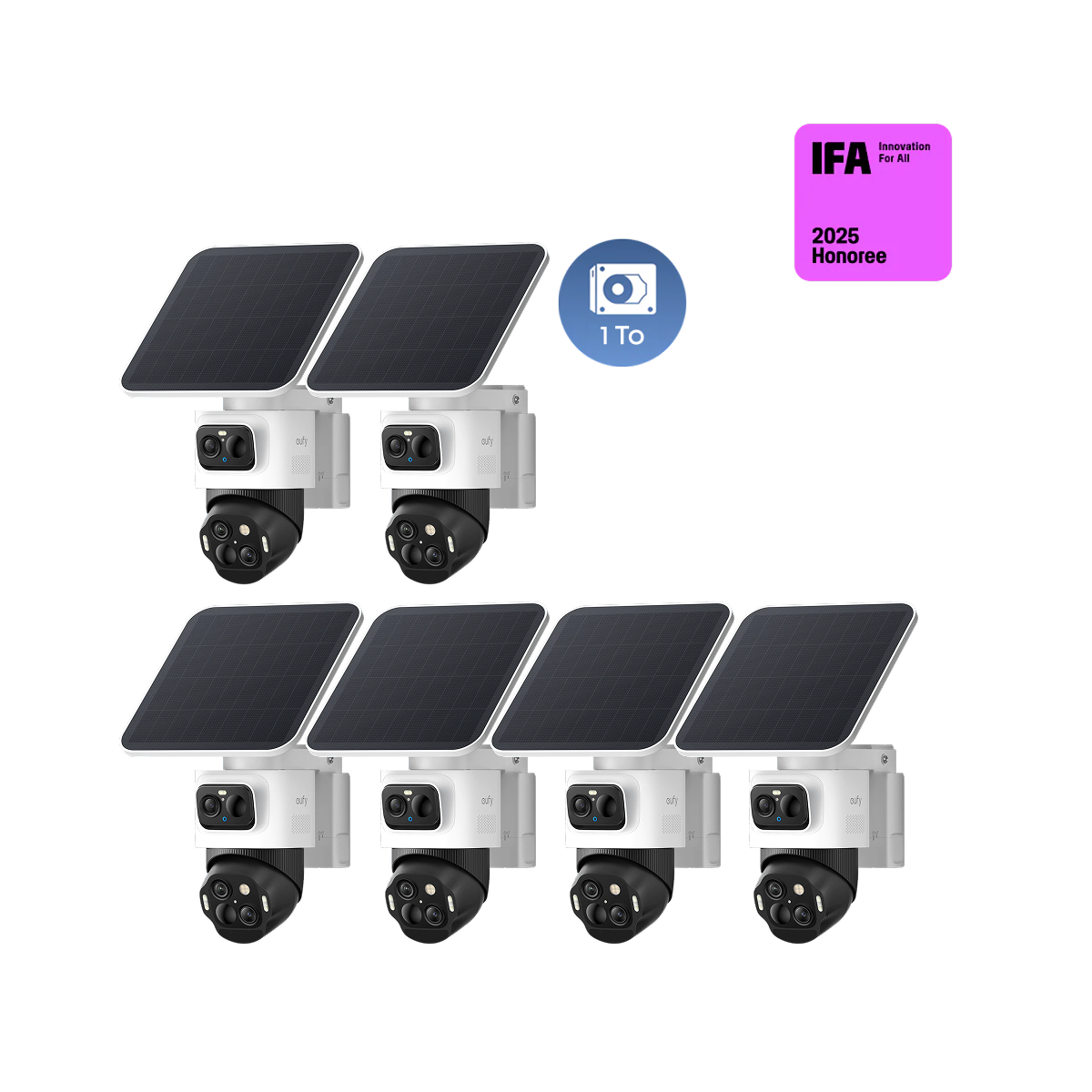 Kit de 6 caméras eufyCam S4 + Disque dur 1 To