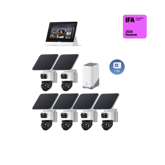 Kit de 6 caméras eufyCam S4 & Smart Display& Disque dur 1 To