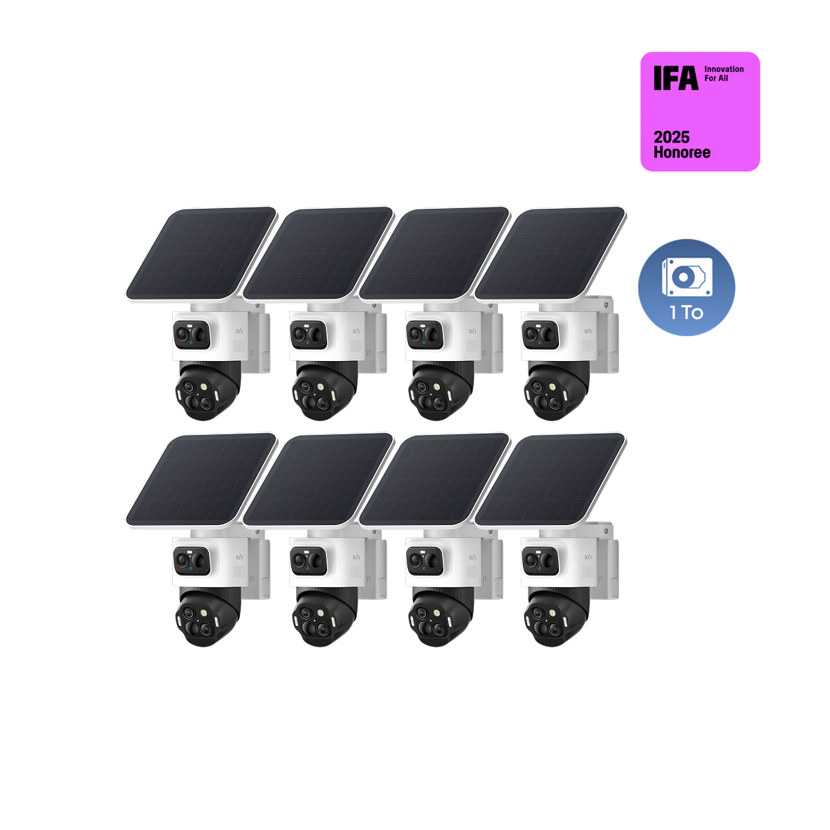 Kit de 8 caméras eufyCam S4 + Disque dur 1 To