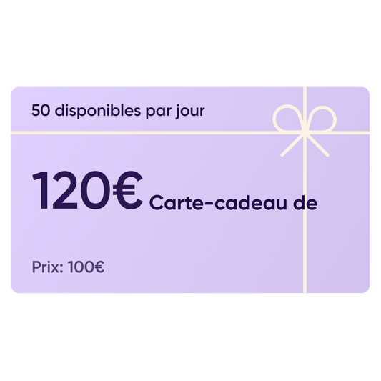 Carte cadeau-120€