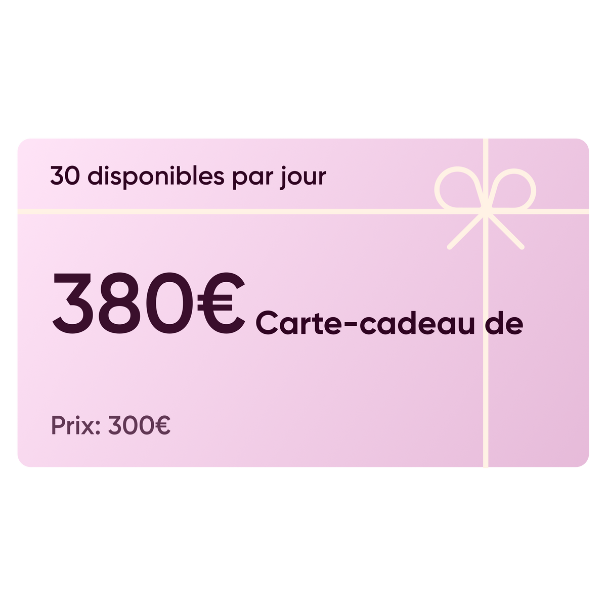 Carte cadeau-380€