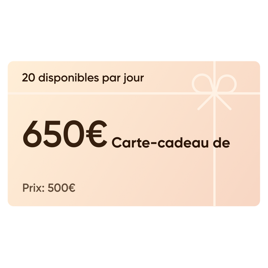 Carte cadeau-650€