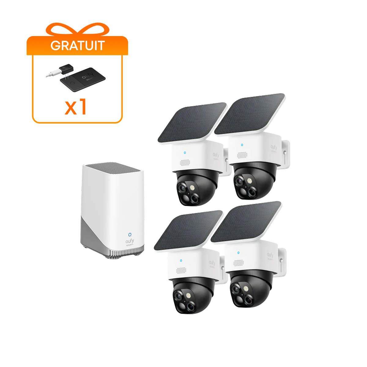 SoloCam S340 (pack de 4 caméras) + HomeBase S380