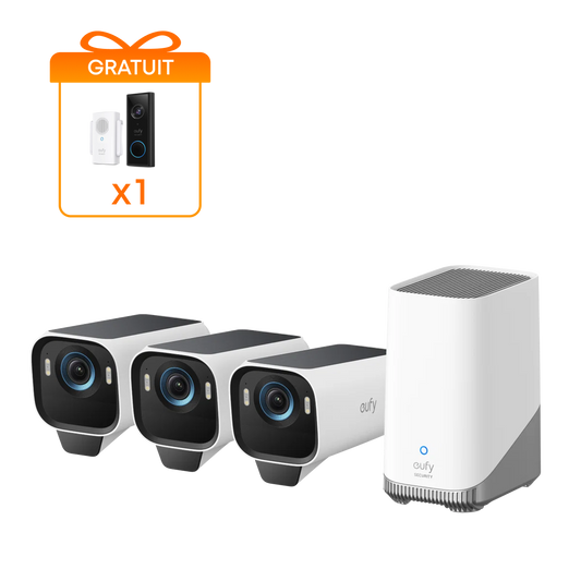 Kit de 3 caméras eufyCam S3 Pro
