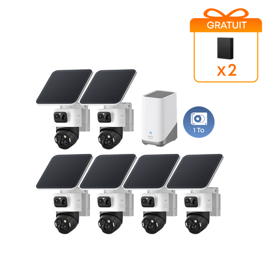 Kit de 6 caméras eufyCam S4 + Disque dur 1 To